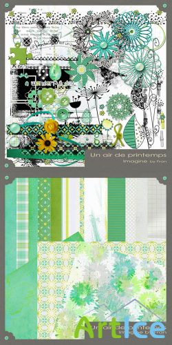 Scrap Set - Un air de Printemps PNG and JPG Files