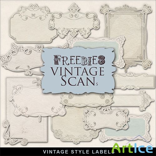 Scrap-kit - Vintage Labels #8