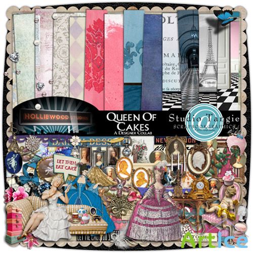 Scrap Set - Queen of Cakes PNG and JPG Files