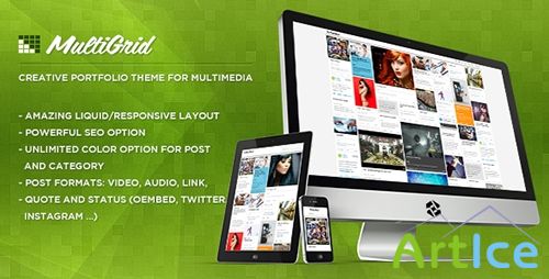 ThemeForest - MultiGrid v1.8 - Creative Portfolio, Multimedia Theme