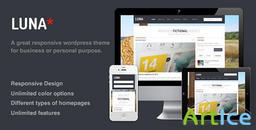 ThemeForest - Luna v1.9 - Responsive Wordpress Theme