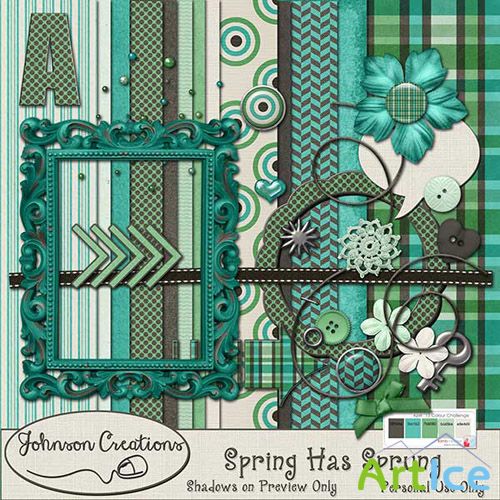 Scrap Set - Spring Has Sprung PNG and JPG Files