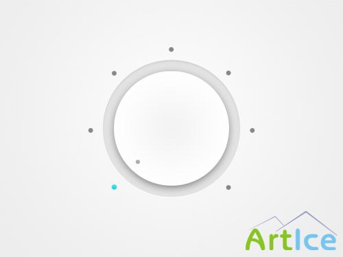 Dial Button PSD Source