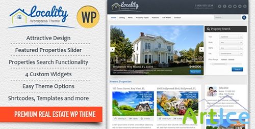 ThemeForest - Locality v1.2 - Real Estate WordPress Theme