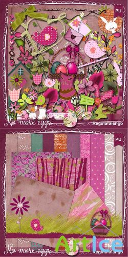 Scrap Set - No more Eggs PNG and JPG Files