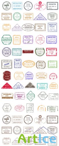 Vector Passport Stamps