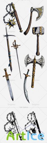 Medieval Weapons Vector Pack 1