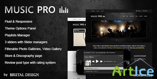 ThemeForest - Music Pro v3.1 - Music Oriented WordPress Theme