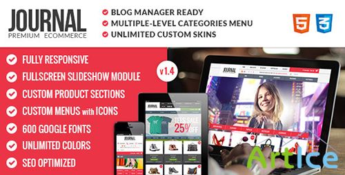 ThemeForest - Journal v1.2 - Premium & Responsive OpenCart Theme - FULL
