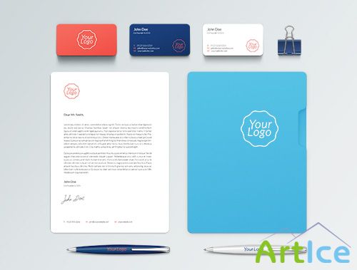 PSD Web Design - Branding / Identity Mock-Up