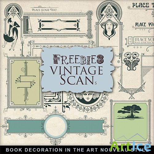 Scrap-kit - Book Decoration In The Art Nouveau Style