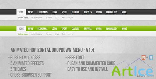 CodeCanyon - Animated Horizontal Dropdown Menu v1.0