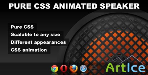 CodeCanyon - Pure CSS - Animated Speaker