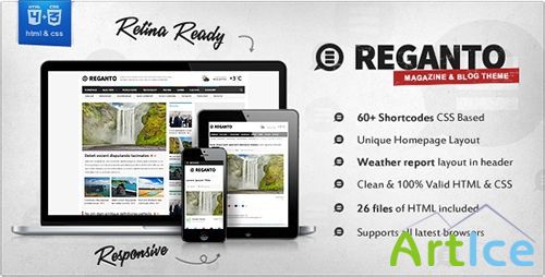 ThemeForest - Reganto - Massive Magazine Template - RIP