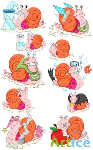 Snail Vector Illustrations