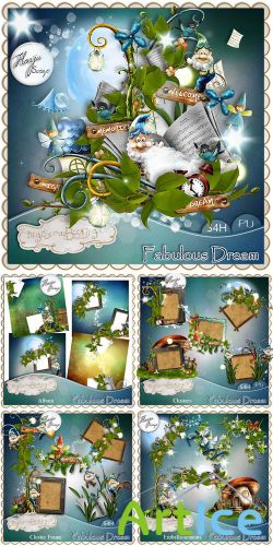 Scrap Set - Fabulous Dream PNG and JPG Files