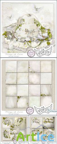 Scrap Set - Wings of Love Png and JPG Files
