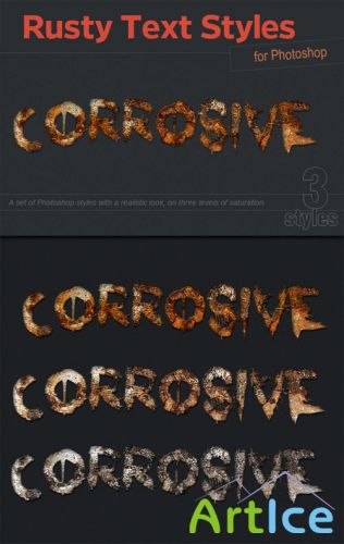Designtnt - Rusty Text Effects & Styles