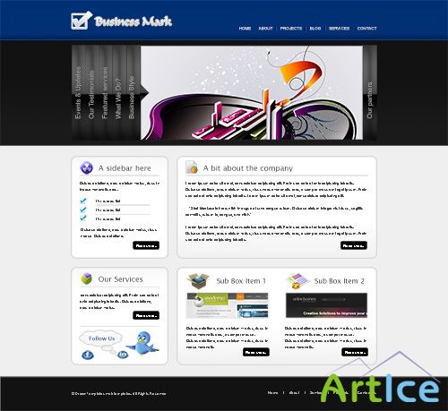 DreamTemplate - BusinessMark - XHTML Template