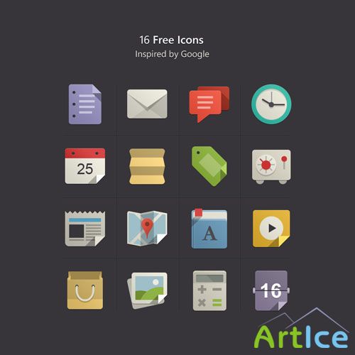 Pixeden - Flat Design Icons Set Vol1