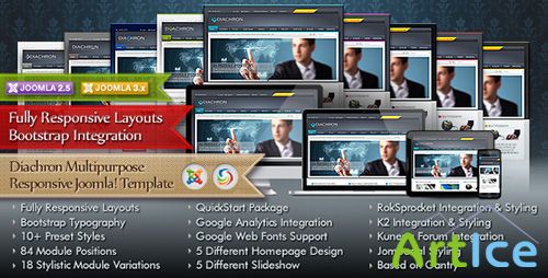 ThemeForest - Diachron - Responsive Joomla & JomSocial Theme