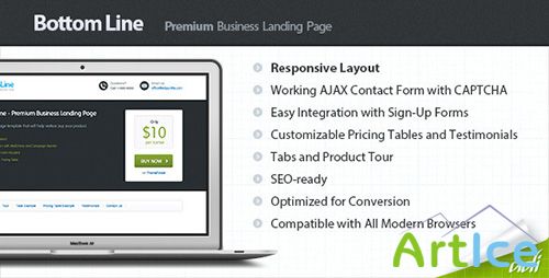 ThemeForest - Bottom Line - Premium Business Landing Page - FULL