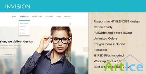 ThemeForest - INVISION Corporate Site Template - RIP