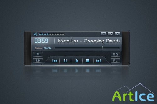 PSD Web Design - Player Interface