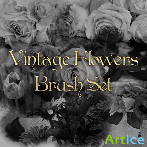 Vintage Flowers Photoshop Brushes
