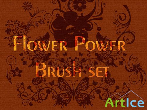 Flower Power Photoshop Brushes