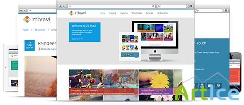 ZooTemplate - ZT Bravi v1.0.0 - Metro UI Responsive Joomla 2.5 Template