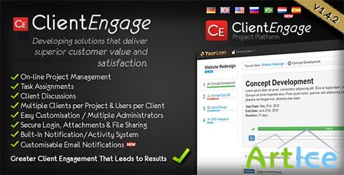 CodeCanyon - ClientEngage Project Platform v1.4.2