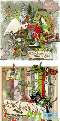Scrap Set - Vive Noel PNG and JPG Files