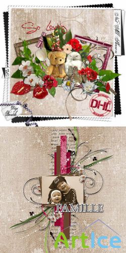Scrap Set - So Lovely PNG and JPG Files