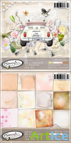 Scrap Set - White Day PNG and JPG Files