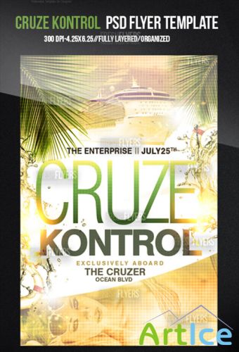 Cruze Kontrol Party Flyer/Poster PSD Template