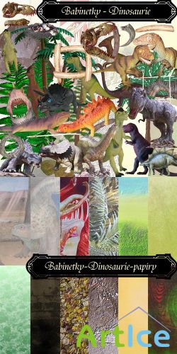 Scrap Set - Dinosaurie PNG and JPG Files