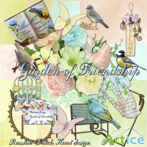 Scrap Set - Garden of Friendship