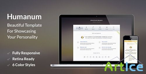 ThemeForest - Humanum - Responsive vCard Template - RIP