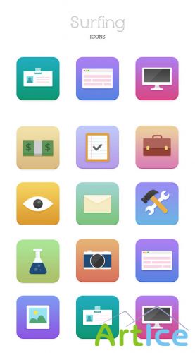 WeGraphics - Surfing Icons