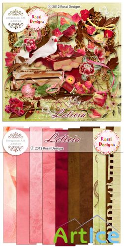 Scrap Set - Leticia PNG and JPG Files