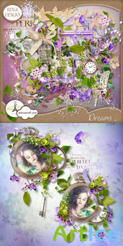 Scrap KIt - Dreams PNG and JPG Files