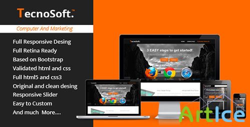 ThemeForest - TecnoSoft - Computer Apps Landing Page Theme - RIP