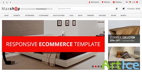 ThemeForest - MaxShop Responsive eCommerce Template - RIP