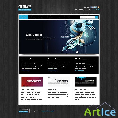 DreamTemplate - DarkWeb-Cuber - Website Template