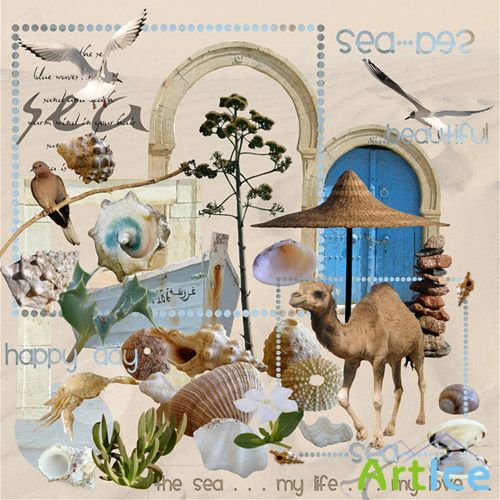 Scrap Set - Sea PNG and JPG Files