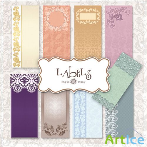 Scrap Kit - Labels PNG Files