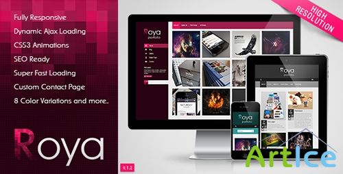 ThemeForest - Roya v1.2.1 - Responsive AJAX Portfolio WordPress Theme