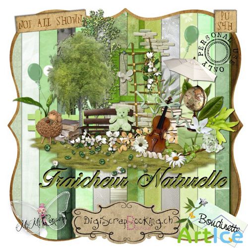 Scrap Set - Fraicheur Naturelle PNG and JPG Files