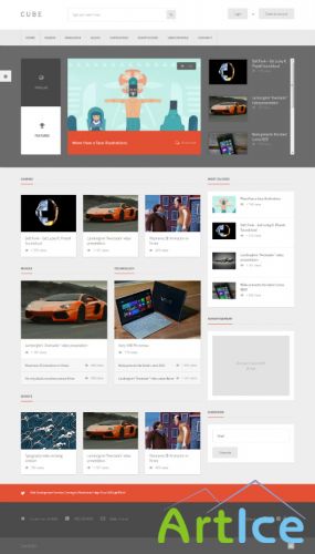 ThemeForest - Cube v1.0 - Front-end Multimedia Publishing Theme